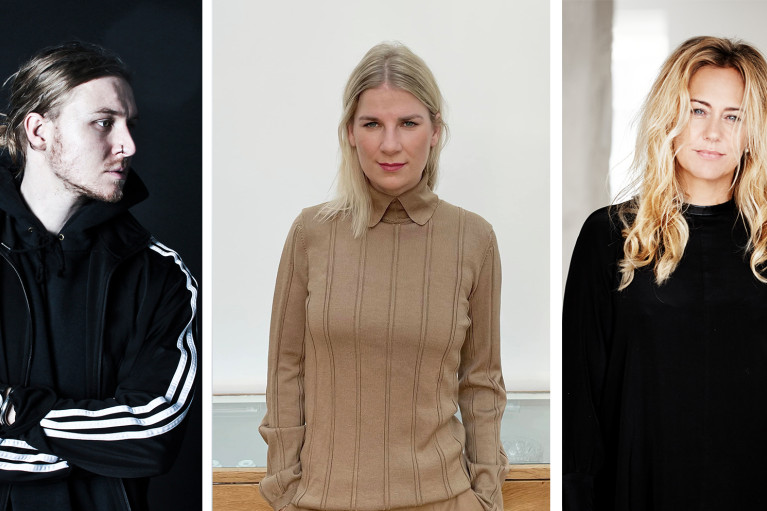 Three portraits: Tobias Birk Nilsen, Christina Fassbender, Henriette Pieszak