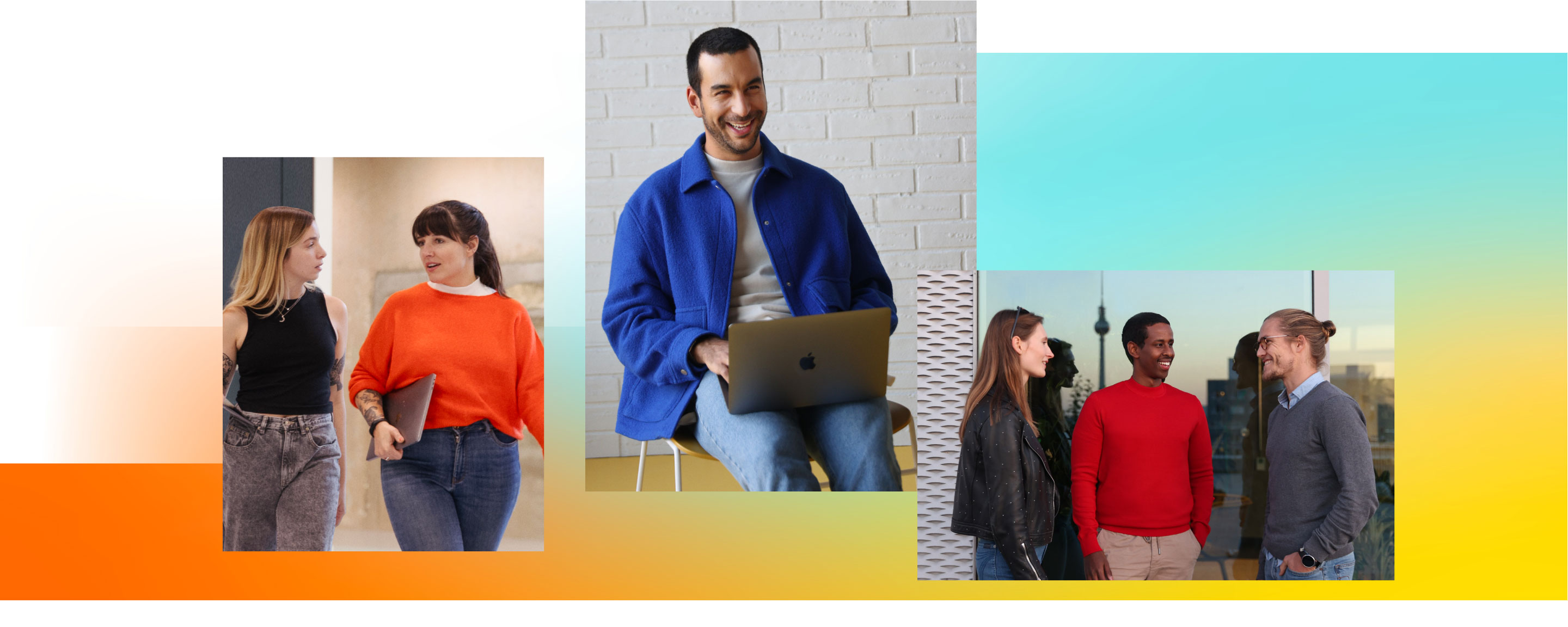 Zalando SE D&I Report 2022 Header Image Header image of Zalando's D&I Report 2022: A collage of photos of Zalando employees