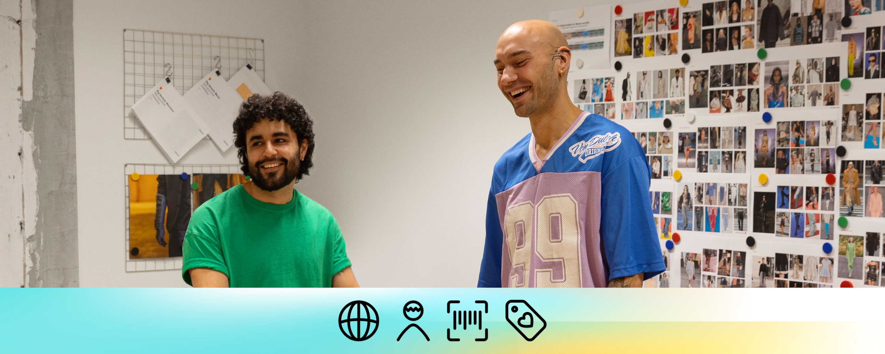 Zalando SE D&I Report 2022 strategy pillar Partner Two Zalando employees in a meeting room