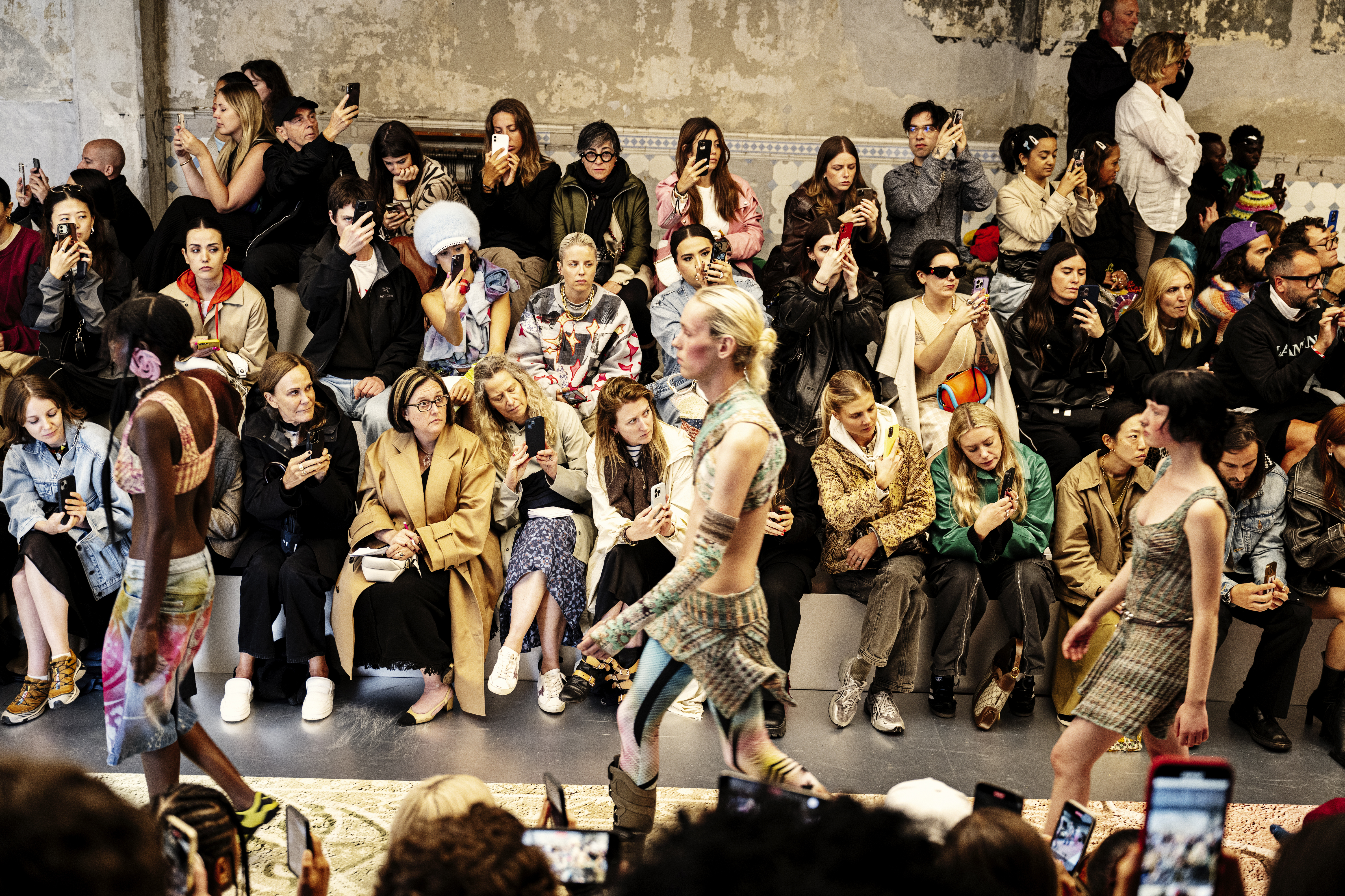 People at a fashion show in Copenhagen